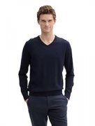 TOM TAILOR Basic Strickpullover mit V-Ausschnitt f&uuml;r nur 16,73&euro;