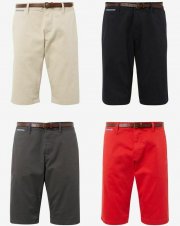 Tom Tailor Josh Herren Chino Shorts mit G&uuml;rtel