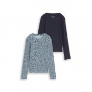 TOM TAILOR M&auml;dchen Langarmshirts (2er-Pack) f&uuml;r ca. 21&euro;