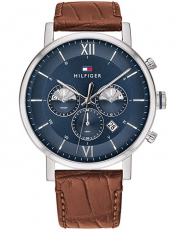 Tommy Hilfiger 1710393 Herren Analog Quarz Armbanduhr mit Lederarmband