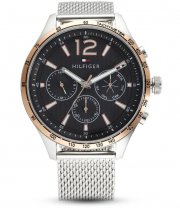 Tommy Hilfiger 1791466 Gavin Herren Multi Zifferblatt Quarz Uhr mit Edelstahl Armband