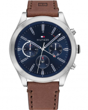 Tommy Hilfiger 1791741 Multi Zifferblatt Herrenuhr mit Lederarmband