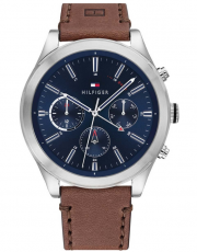 Tommy Hilfiger 1791741 Multi Zifferblatt Herrenuhr mit Lederarmband