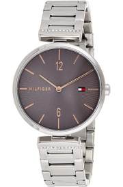 Tommy Hilfiger Aria Damen Analog Quarz Uhr mit Edelstahl Armband