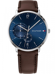 Tommy Hilfiger Brooklyn 1791508 Herren Multi Zifferblatt Quarz Uhr mit Leder Armband