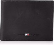 Tommy Hilfiger Geldb&ouml;rse JOHNSON Leder Schwarz f&uuml;r 27,96&euro;