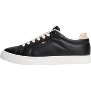 Tommy Hilfiger Leder Sneaker Icon Court (Schwarz) f&uuml;r nur 31,31&euro;