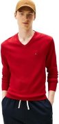 Tommy Hilfiger Pullover mit V-Ausschnitt f&uuml;r Herren - Rot f&uuml;r 79&euro;
