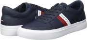 Tommy Hilfiger Sneaker Leder Blau Corporate Stripes