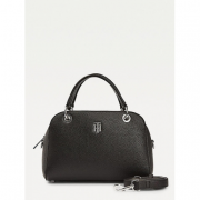 Tommy Hilfiger TH Essence Medium Monogram Satchel black
