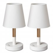 Tomons 2er Set LED Nachttischlampe aus Holz, LED Tischleuchte f&uuml;r 32,71&euro; statt 38,99&euro;