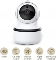 Tomvorks 1080P WLAN Sicherheitskamera f&uuml;r den Innenbereich mit 2 Wege Audio und Nachtsicht
