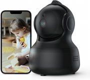 Tomvorks Indoor Wlan HD &Uuml;berwachungskamera mit Nachtsicht und Bewegungserkennung