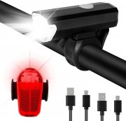 Toocking USB aufladbares LED Fahrradlicht Set STVZO Zugelassen