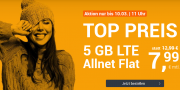 *TOP* WinSIM 5 GB LTE Allnet-Flat f&uuml;r nur 7,99&euro;/Monat (monatlich k&uuml;ndbar!) 
