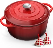 Topbooc 26cm Gusseisentopf mit Deckel