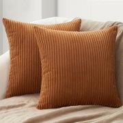 Topfinel Kissenbez&uuml;ge (2er Set) in Karamell Orange f&uuml;r 13,72&euro;