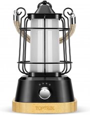 Toptrek LED Retro Akku-Campinglampe mit 3 Lichtmodi