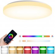 Torkase Smart LED Deckenleuchte Dimmbar mit Farbwechsel kompatibel mit Alexa Google Home