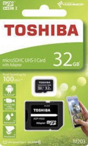 TOSHIBA 32GB Micro SD Speicherkarte