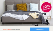 Tosno Polsterbett 140 x 200 cm bei Ikarus um 20% g&uuml;nstiger bis Sonntag, den 24. Februar 2019!