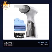 Tragbarer Dampfgl&auml;tter f&uuml;r unterwegs f&uuml;r nur 28,49&euro;