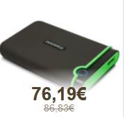 Transcend M3: externe Festplatte mit 2TB (mit Anti-Shock-Geh&auml;use)