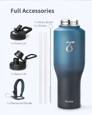 Trebo Thermobecher to Go 1180ml mit Strohhalm
