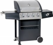 TrendLine Gasgrill Cordoba 410 mit 4 Edelstahlbrenner + Seitenbrenner