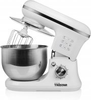 Tristar MX-4817 K&uuml;chenmaschine mit 5 Liter R&uuml;hrsch&uuml;ssel, Knethaken, R&uuml;hrbesen und Schneebesen