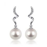  Tropfen Ohrringe mit Muscheln Perle Zirkonia Haken Ohrringe f&uuml;r Damen f&uuml;r 11,87&euro;