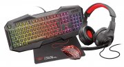 Trust GXT 1180RW Gaming-Paket mit Headset, Mauspad, Tastatur und Maus bei Amazon f&uuml;r 44,99 Euro