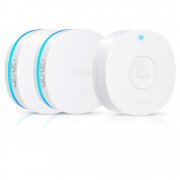 T&uuml;rklingel Wasserdichtes Funkklingel Set mit 1 Sender und 2 Plug-in Empf&auml;nger​