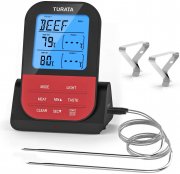 TURATA BBQ Fleischthermometer Kabellos mit 2 Sonden