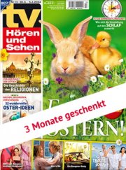 tv H&ouml;ren und Sehen - 3 Monate Schnupperabo mit 13 Ausgaben geschenkt