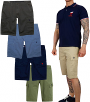 U.S. POLO ASSN. Herren Freizeit-Cargo Shorts 100% Baumwolle in 5 Farben