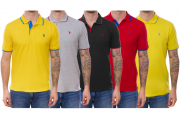 U.S. POLO ASSN. Herren Polo Baumwoll-Shirts in mehreren Farben