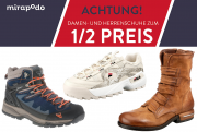 &Uuml;ber 11.000 Damen und Herren Schuhe zum halben Preis bei Mirapodo