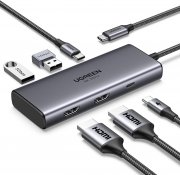 UGREEN Revodok USB C Hub 2 HDMI Docking Station mit PD 100W Schnellladen
