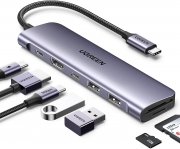 UGREEN Revodok USB C Hub mit 4K HDMI, PD100W, USB-C/2USB-A 5Gbps Ports, SD/TF Kartenleser