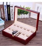 Uhrenbox f&uuml;r 12 Uhren aus Hold oder Schmuckkasten f&uuml;r 18,89&euro; inkl. Versand statt 25,99&euro;