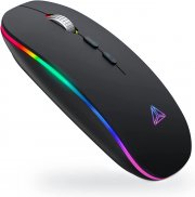 Uineer Wiederaufladbare Kabellose Funk und Bluetooth LED Maus