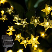 Ulanox 7 Meter Solar Lichterkette mit 50 Super Bright LED- Sterne