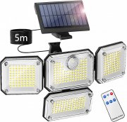 Ulikey 333 LEDs Solar Strahler mit Bewegungsmelder