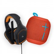 Ultimate Ears WonderBoom 360&deg;-Sound Bluetooth Lautsprecher + Logitech G231 Gaming-Kopfh&ouml;rer 