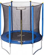 Ultrasport Garten Trampolin mit Sicherheitsnetz Blau 244 cm