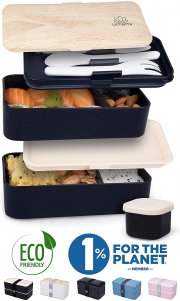 Umami Premium Lunchbox &ndash; Japanische Luftdichte Bento Brotdose mit F&auml;chern BPA-frei