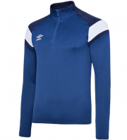 umbro Herren Trainings-Lauf-Pullover 65295U Blau/Wei&szlig;