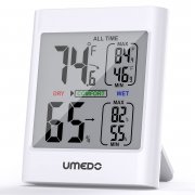 Umedo Digitales Inddor Thermo-Hygrometer zur Raumklimakontrolle und Raumluft&uuml;berwachung