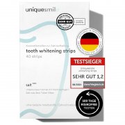 Uniquesmile Zahnaufhellung: Testsieger ohne Peroxid f&uuml;r nur 16,99&euro;
